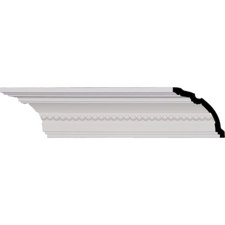 Ekena Millwork SAMPLE - 4"H x 3 3/4"P x 5 3/8"F x 12"L, (5/8" Repeat), Valeriano Crown Moulding SAMPLE-MLD04X03X05VA